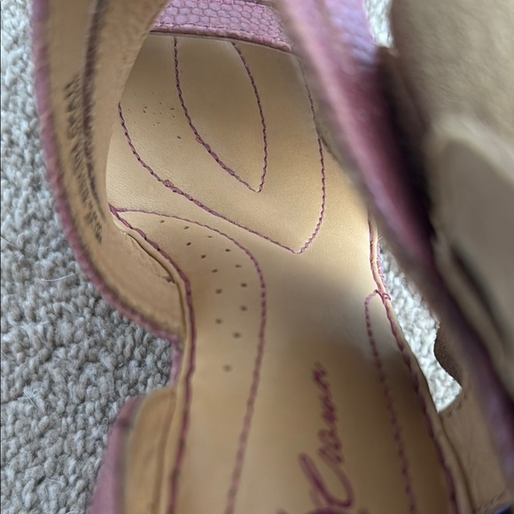 Mauve Strappy Snakeskin Heals by Born Crown - Picture 5 of 9